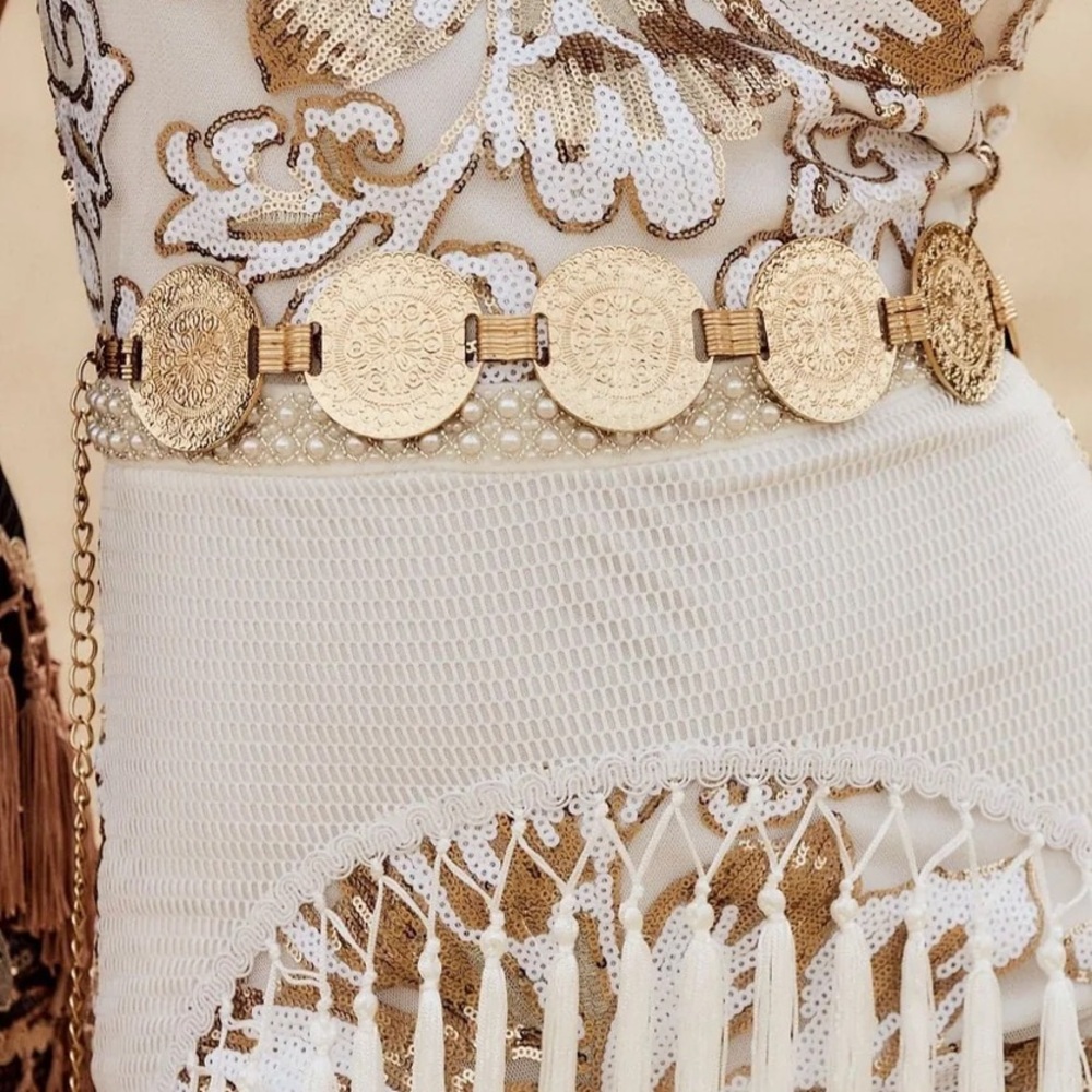 Mercury Gold Metal Belt